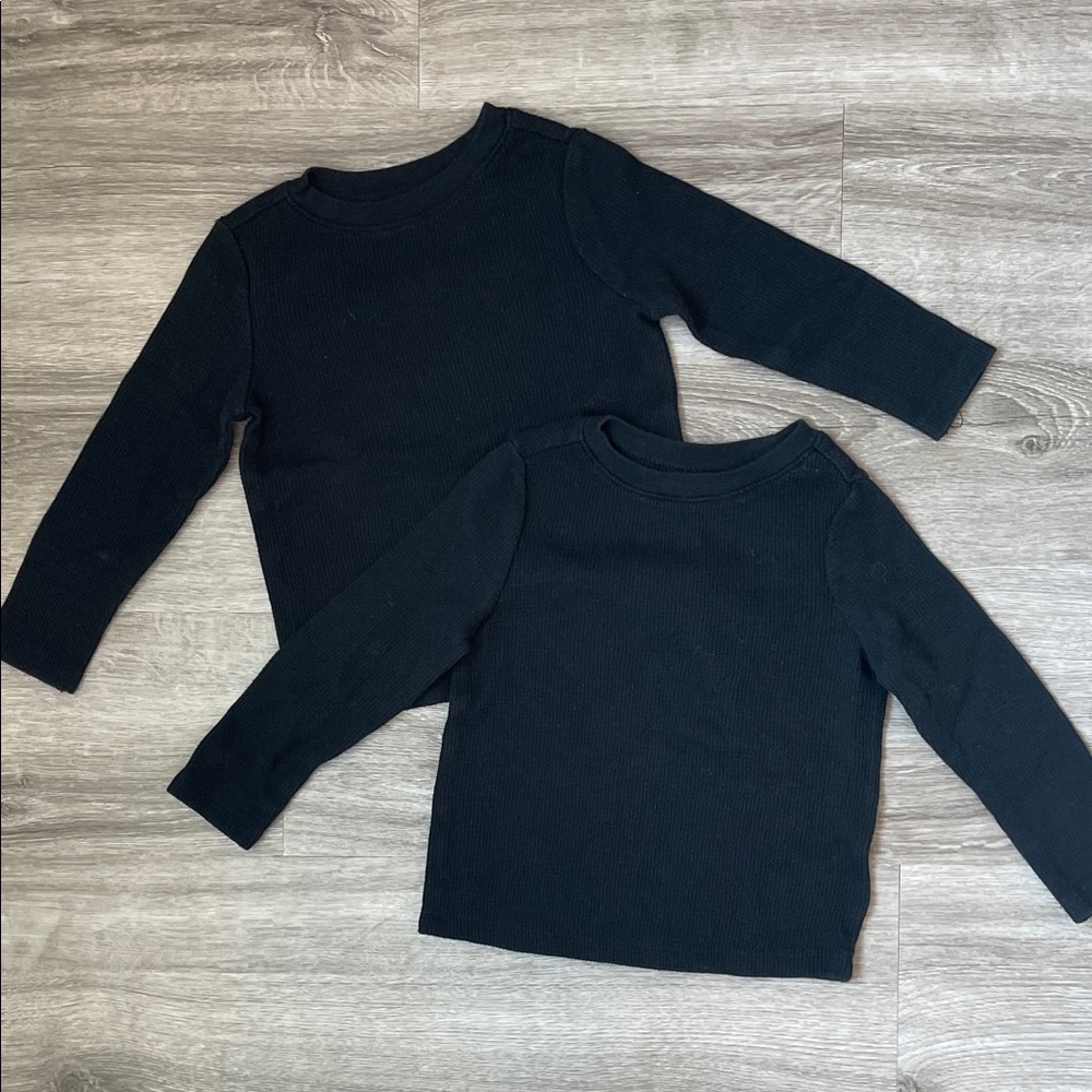 Old Navy toddler boys black long sleeve tops
